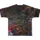 人の森ケチャップのぬりぬり All-Over Print T-Shirt :back