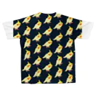 ブティック萌のオカメインコちゃん、いっぱい！(ネイビー) All-Over Print T-Shirt