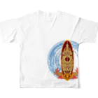 #Ulum's collectionの#Wave Junkie 02 All-Over Print T-Shirt :back