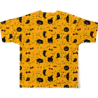 Je te veuxのおばけパレード オレンジ All-Over Print T-Shirt :back