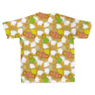 ブリリアントリリコの気まぐれ店のイマドキのマスク柄（秋カラー） All-Over Print T-Shirt