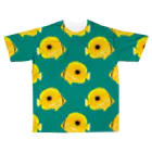 さちこの生物雑貨のウミヅキチョウチョウオ All-Over Print T-Shirt