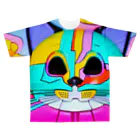 Ami_mのバーチャルうちゅーねこ All-Over Print T-Shirt