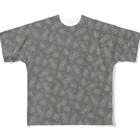 B-catの微生物パターン灰_フルグラTシャツ All-Over Print T-Shirt