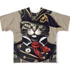 Jj-O_O-Jjの猫海賊団シリーズ★Duke船長 All-Over Print T-Shirt