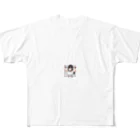 reo5の筋トレ女子 All-Over Print T-Shirt