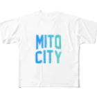 JIMOTOE Wear Local Japanの水戸市 MITO CITY All-Over Print T-Shirt