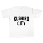 JIMOTOE Wear Local Japanの釧路市 KUSHIRO CITY All-Over Print T-Shirt