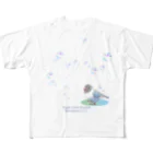 リズさんち🦜👶✨のしゃぼん白ぼったん All-Over Print T-Shirt