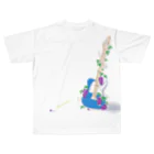 小太次郎とikka-maaの親子商店のフェンダーとぶどう All-Over Print T-Shirt