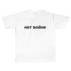 puikkoのロシア語「戦争反対」（黒） All-Over Print T-Shirt