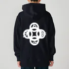 『Nothing Is Real』-- IN SUZURIの吾唯足知(われただたりるをしる)・白マークのみ Heavyweight Hoodie