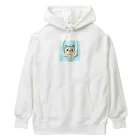 日常のふてくされたネコくん(水色) Heavyweight Hoodie