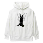 小鳥と映画館のキャット トラップ 靴下に猫柄入りバージョン Heavyweight Hoodie