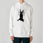 小鳥と映画館のキャット トラップ 靴下に猫柄入りバージョン Heavyweight Hoodie