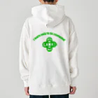『Nothing Is Real』-- IN SUZURIの吾唯足知（われただたりるをしる。ショルダーアーチ・緑・英語 Heavyweight Hoodie