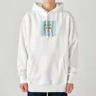 日常のふてくされたネコくん(水色) Heavyweight Hoodie