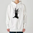 小鳥と映画館のキャット トラップ 靴下に猫柄入りバージョン Heavyweight Hoodie