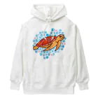 有限会社ケイデザインのウミガメさんの海【1】 Heavyweight Hoodie