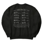 瀬高きりん♨温泉グッズの療養泉の種類と特徴（白・両面） Heavyweight Crew Neck Sweatshirt