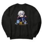 万事屋蒼月 SUZURI店のふみふみスウェット💙🐾 Heavyweight Crew Neck Sweatshirt
