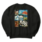 すとろべりーガムFactoryの【バックプリント】 ドット浮世絵 Heavyweight Crew Neck Sweatshirt