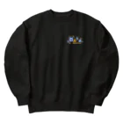 万事屋蒼月 SUZURI店のふみふみスウェット💙🐾 Heavyweight Crew Neck Sweatshirt