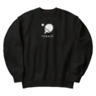 hokayamaのシンプル　卓球　白 Heavyweight Crew Neck Sweatshirt