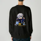万事屋蒼月 SUZURI店のふみふみスウェット💙🐾 Heavyweight Crew Neck Sweatshirt