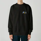 万事屋蒼月 SUZURI店のふみふみスウェット💙🐾 Heavyweight Crew Neck Sweatshirt