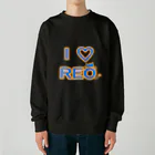 旅猫王子れぉにゃん👑😼公式(©️レイラゆーし。©️ Layla-246yuusi.)のI　♡　REO　　 Heavyweight Crew Neck Sweatshirt
