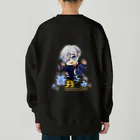万事屋蒼月 SUZURI店のふみふみスウェット💙🐾 Heavyweight Crew Neck Sweatshirt