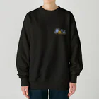 万事屋蒼月 SUZURI店のふみふみスウェット💙🐾 Heavyweight Crew Neck Sweatshirt