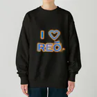 旅猫王子れぉにゃん👑😼公式(©️レイラゆーし。©️ Layla-246yuusi.)のI　♡　REO　　 Heavyweight Crew Neck Sweatshirt