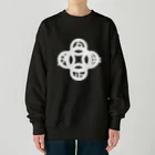 『Nothing Is Real』-- IN SUZURIの吾唯足知(われただたりるをしる)・白マークのみ Heavyweight Crew Neck Sweatshirt