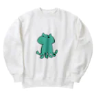 はらぺこニャンダのきもちわるいネコ Heavyweight Crew Neck Sweatshirt