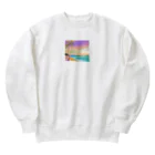 CHOCOLATEAの南国の美しい夕日 Heavyweight Crew Neck Sweatshirt