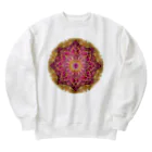 WADATEN SUZURIのピンク曼荼羅001 Heavyweight Crew Neck Sweatshirt