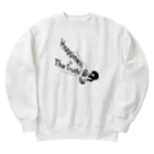『Nothing Is Real』-- IN SUZURIのHappiness Is The Truth!（黒） Heavyweight Crew Neck Sweatshirt