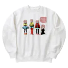 mikyacraft MIKA💓🌟赤い心臓のパステルちゃんズ Heavyweight Crew Neck Sweatshirt