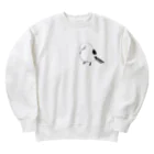 就労継続支援B型クルハウス（グッズ販売）のエナガのいる日常 Heavyweight Crew Neck Sweatshirt