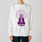 『Nothing Is Real』-- IN SUZURIの只管打坐h.t.　紫 Heavyweight Crew Neck Sweatshirt