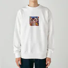 MIYAMIの「ほっぺたん」シリーズ（またこんどな！）　 Heavyweight Crew Neck Sweatshirt