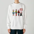 mikyacraft MIKA💓🌟赤い心臓のパステルちゃんズ Heavyweight Crew Neck Sweatshirt
