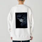 Clione_05の月の綺麗な日 Heavyweight Crew Neck Sweatshirt