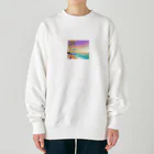 CHOCOLATEAの南国の美しい夕日 Heavyweight Crew Neck Sweatshirt