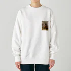 ハムのたけしのロングヘアーハムスターのたけし Heavyweight Crew Neck Sweatshirt