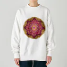 WADATEN SUZURIのピンク曼荼羅001 Heavyweight Crew Neck Sweatshirt