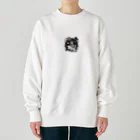 Cat's Canvasの宇宙猫 Heavyweight Crew Neck Sweatshirt