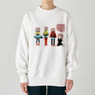 mikyacraft MIKA💓🌟赤い心臓のパステルちゃんズ Heavyweight Crew Neck Sweatshirt